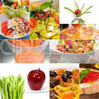 healthy Vegetarian vegan food collage