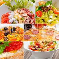 healthy Vegetarian vegan food collage