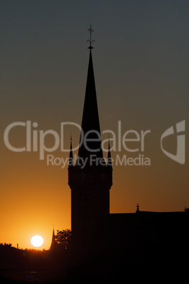 Sunset Church - Sonnenuntergang Kirche