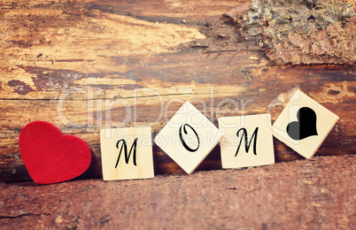 greeting card - love mom