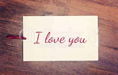 greeting card i love you