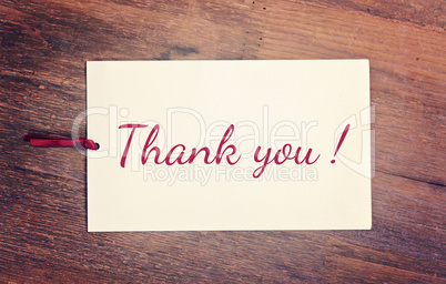 greeting card - thank you