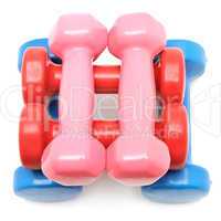 dumbbells isolated on a white