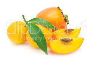 persimmon and mandarin