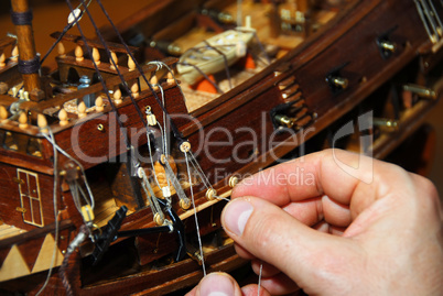 Making wooden boat