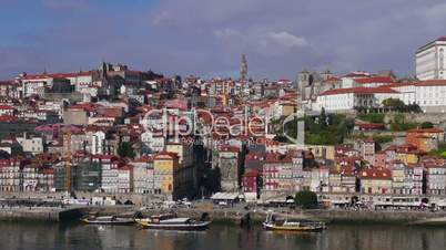 View from Cabin Cableway of Historical Centre Porto, Portugal