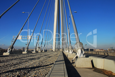 Ada bridge in Belgrade
