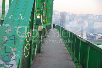 Old Sava  bridge in Belgrade