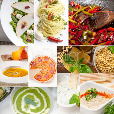 healthy and tasty Italian food collage healthy and tasty Italian food collage