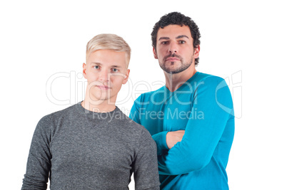 Two men portrait