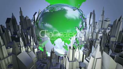 Broadcast world loop animation