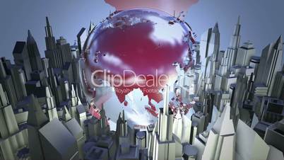 Broadcast world loop animation