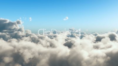 Realistic flight through the clouds