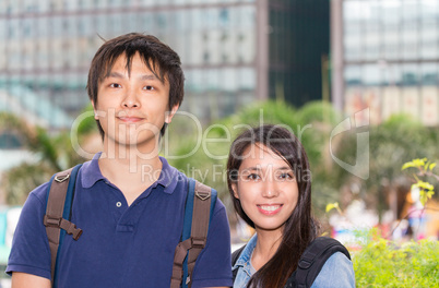 Couple of Hongkongers enjoying visiting the city