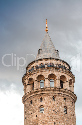 The Galata Tower, Beyoglu - Istanbul. Wonderful night colors