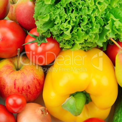 fruits and vegetables background