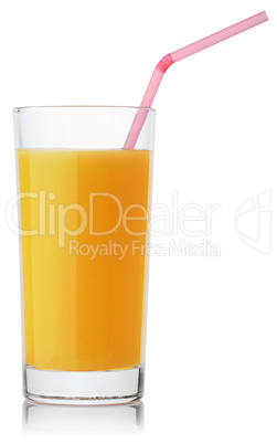 glass of fresh orange juice