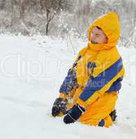 Playing in the snow