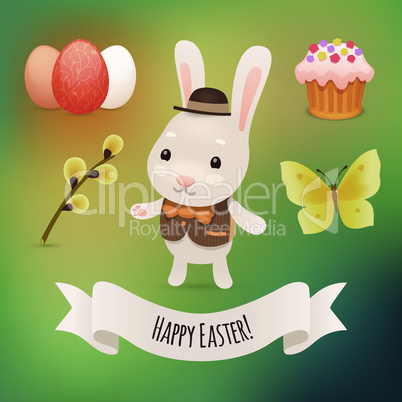 Bunny and Easter Symbols
