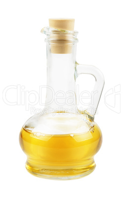 Glass carafe with vegetable oil