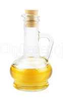 Glass carafe with vegetable oil