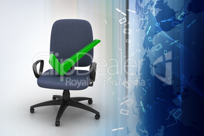 Right mark sitting comfortable computer chair
