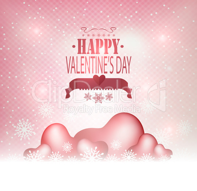 Valentine's Day Background With Heart