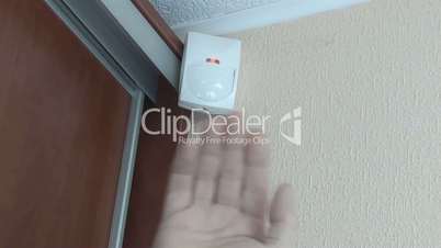 checking the motion sensor after installation