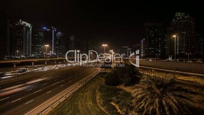 traffic jam on the Sheikh Zayed Road in Dubai
