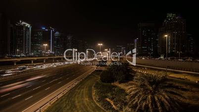 traffic jam on the Sheikh Zayed Road in Dubai