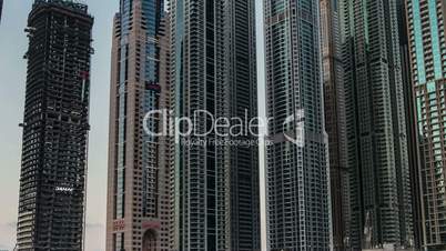 time lapse skyscraper at Dubai