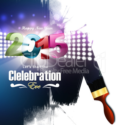 Happy New Year 2015 celebration concept