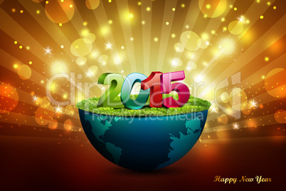 Happy New Year 2015 celebration concept