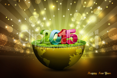 Happy New Year 2015 celebration concept