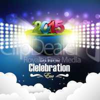 Happy New Year 2015 celebration concept
