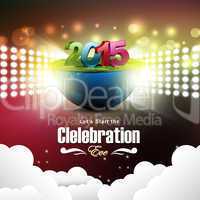 Happy New Year 2015 celebration concept