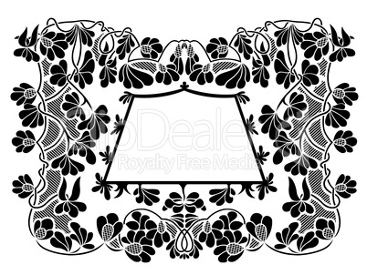 Floral frame