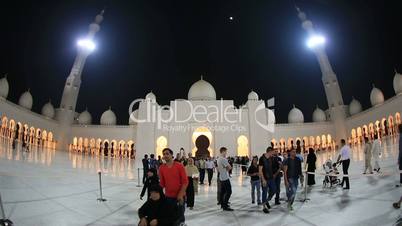 Sheikh Zayed Grand Mosque Abu Dhabi UAE, night