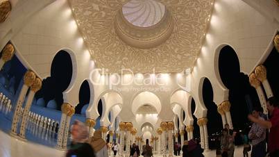 time lapse Sheikh Zayed Grand Mosque Abu Dhabi UAE