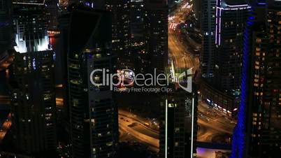 aerial view Downtown Road with Dubai Marina
