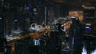 aerial view Sheikh Zayed Road