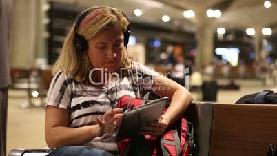 passenger waiting in airport