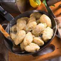 szare kluski - Polish potato dumplings