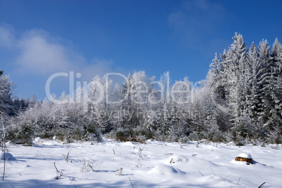 Eiszeit in Mühlberg, Bayern, Deutschland