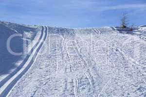 Cross-country skiing trail