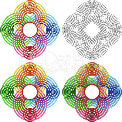 Abstract circular shapes