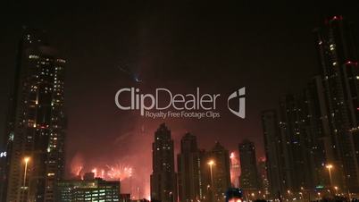 Burj Khalifa New Year 2015 fireworks display