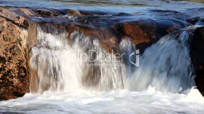 waterfall cascade  a polar circle  river