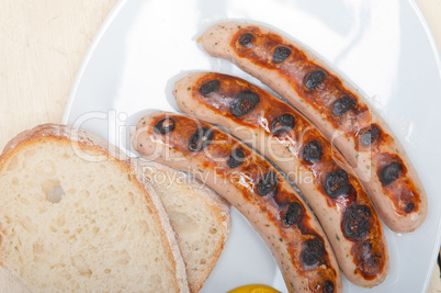 traditional German wurstel sausages