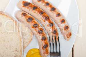traditional German wurstel sausages